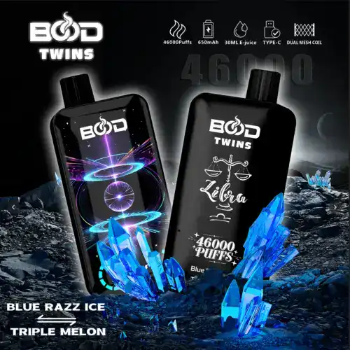 BOOD Twins 46K Puffs Disposable E-cigarette Vape (CN Warehouse)