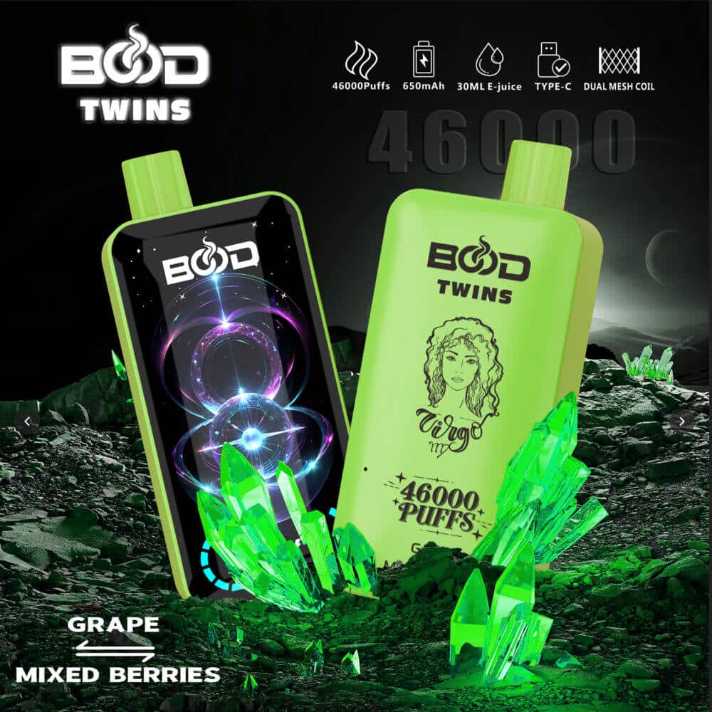 BOOD Twins 46K Puffs Disposable E-cigarette Vape (CN Warehouse)