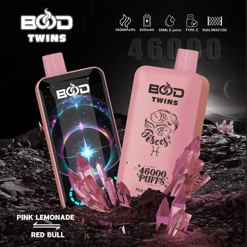 BOOD Twins 46K Puffs Disposable E-cigarette Vape (CN Warehouse)