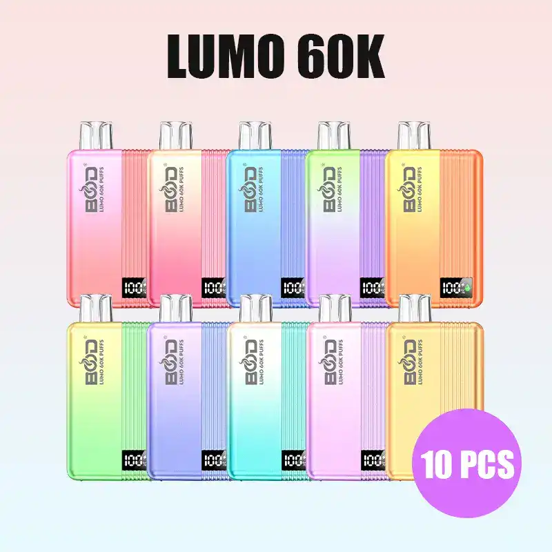 10 UNIDADES BOOD LUMO 60K CALADAS CIGARRILLO ELECTRÓNICO DESECHABLE (ALMACÉN CN)