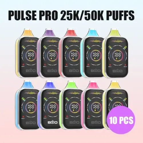 10PCS BOOD Pulse Pro 25k/50k Puffs Disposable E-cigaratte Vape (CN Warehouse)
