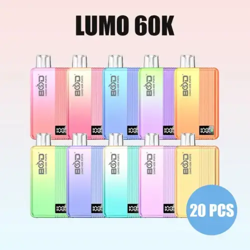 20 DB BOOD LUMO 60 000 slukkos eldobható e-cigaretta (EU raktár)