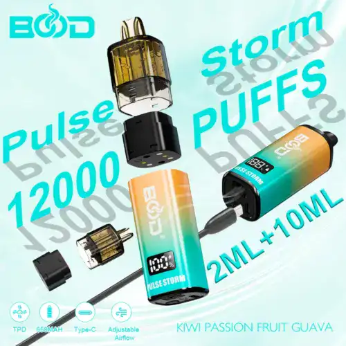 BOOD Pulse Storm 12K Puffs TPD Vape (CN Warehouse)