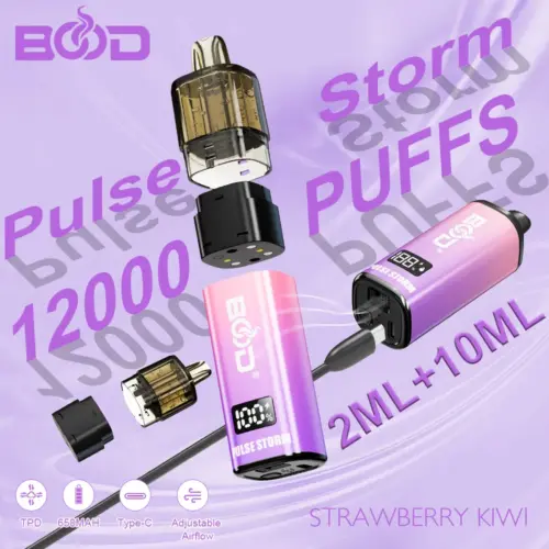 BOOD Pulse Storm 12K Puffs TPD Vape (CN Warehouse)