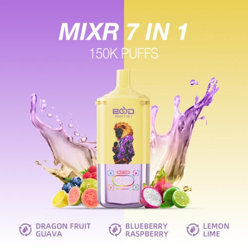 BOOD MIXR 7 en 1 Dispositivo de Vapor Desechable 150K Caladas (Almacén CN)