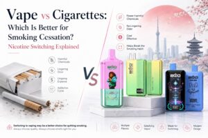 Vape vs Cigarrillos: ¿Cuál es mejor para dejar de fumar? Explicación del cambio de nicotina