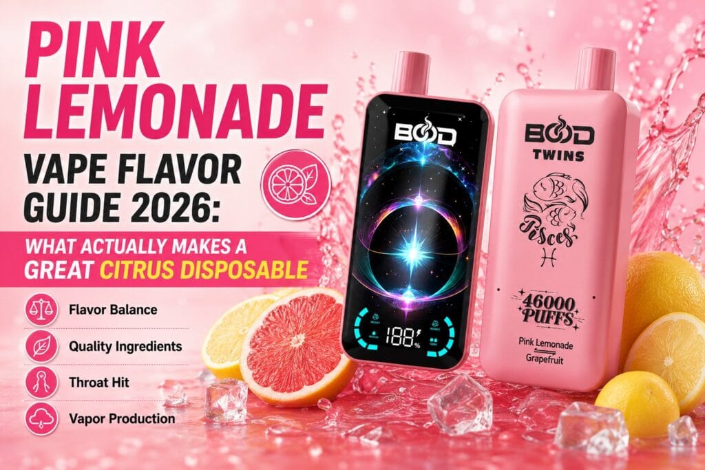 46k Pink Lemonade Vape Flavor Guide 2026: What Makes a Great Citrus Disposable