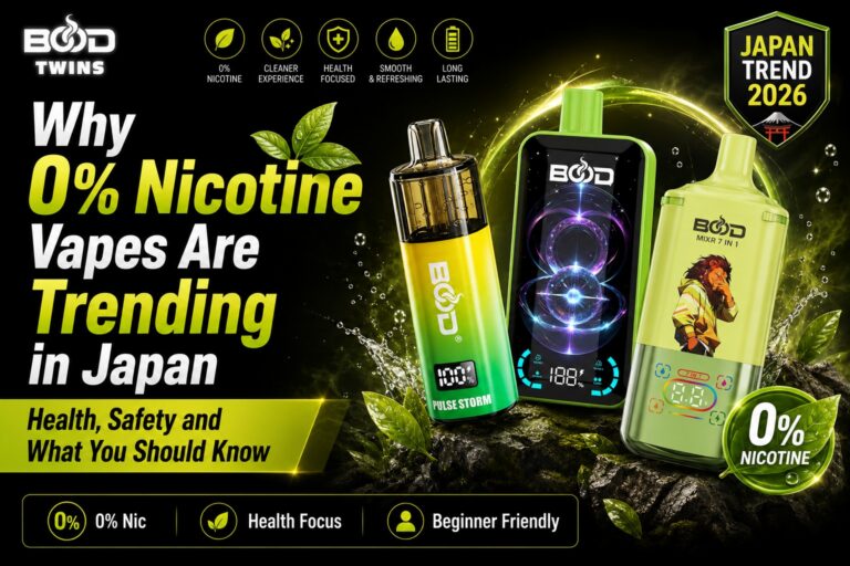 Why 0% Nicotine Vapes Are Trending in Japan — Health, Safety and What You Should Know